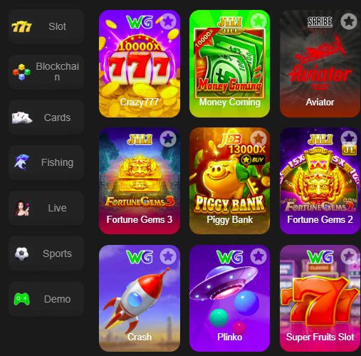 Main screen of Yono Rummy game page for PK players